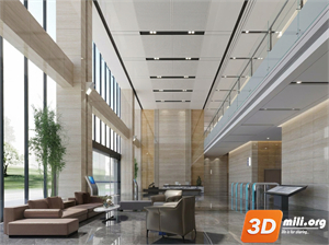 Lobby front desk Skp Files 